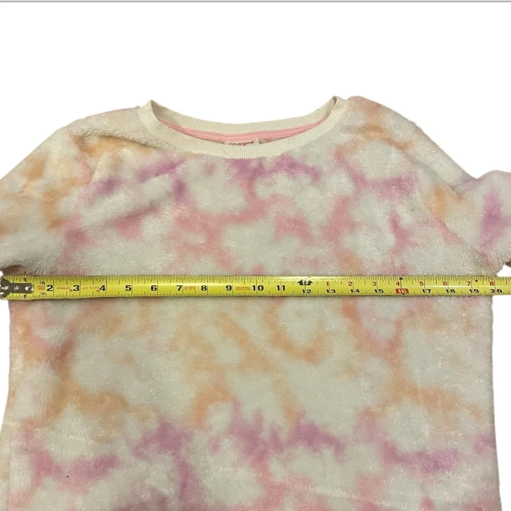 Cat & Jack Fuzzy Pullover Multi Colored Sweatshirt Girl’s Size 14-16 (XL)
